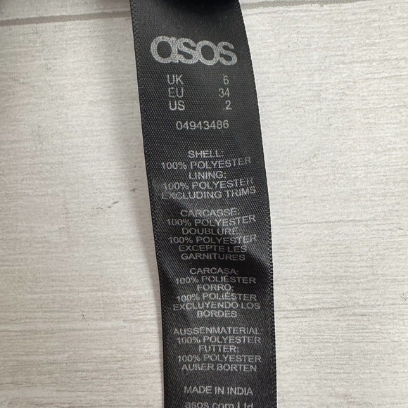 ASOS Sequin Top Jacket Women Size 2 Disc Embellished Black Short Sleeve Party - Picture 10 of 16